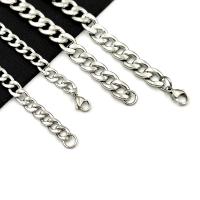 Rozsdamentes acél kötél Chain, Stainless Steel, galvanizált, különböző méretű a választás, az eredeti szín, 2Strands/Bag, Által értékesített Bag