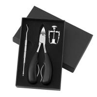 Manicure Set, Plastic, manicure schaar, met Roestvrij staal, drie stuks, meer kleuren voor de keuze, 149x93mm, Verkocht door Stel