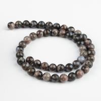 Gemstone Ékszer Gyöngyök, Szivárvány kő, Kerek, fekete és barna, 98/Strand, Által értékesített Strand