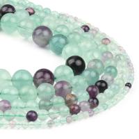 Fluoritni perle, Zelena Fluorite, Krug, svijetlozelena, 4x4x4mm, 98PC/Strand, Prodano By Strand