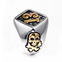 Anillo de dedo de acero inoxidable, para hombre, plateado, 20mm, Vendido por UD