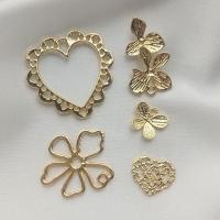 Zink Alloy Hänge, guldfärg pläterade, Barockstil & DIY & olika stilar för val & ihålig, gyllene, nickel, bly och kadmium gratis, 100PC/Bag, Säljs av Bag