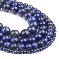 Lapis lazuli Gyöngyök, Lazurit, Kerek, csiszolt, sötétkék, 98/Strand, Által értékesített Strand