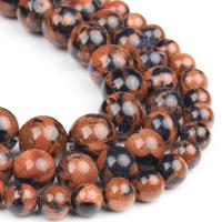 Goldstone perle, Dragi kamen, Krug, uglađen, braon, 48PC/Strand, Prodano By Strand