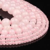 Korálky přírodní Rose Quartz, Kolo, lesklý, růžový, 98PC/Strand, Prodáno By Strand