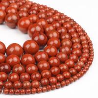 Dragi kamen perle Nakit, Red Jasper, Krug, uglađen, crven, Prodano By Strand