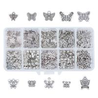 Zink-Aluminium-Anhänger, Zinklegierung, antik silberfarben plattiert, DIY & gemischt, Silberfarbe, frei von Nickel, Blei & Kadmium, ca. 200PCs/Box, verkauft von Box