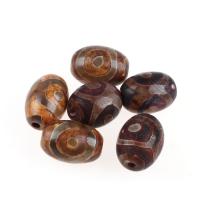 Natuurlijke Tibetaanse Agaat Dzi Beads, ellips, meer kleuren voor de keuze, 15x15x21mm, 5PC/Bag, Verkocht door Bag