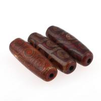 Natuurlijke Tibetaanse Agaat Dzi Beads, Ronde, meer kleuren voor de keuze, 13x13x41mm, 1/PC, Verkocht door PC