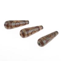 Natural Tibetan Agate Dzi Beads brown Sold By Bag