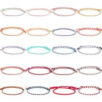 De Armband van de vriendschap, Katoen draad, voor vrouw, meer kleuren voor de keuze, Lengte Ca 10.6 inch, 10strengen/Lot, Verkocht door Lot