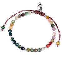 Pulseras de piedras preciosas, ajustable & para mujer, 4mm, Vendido para aproximado 6 Inch Sarta