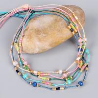 Lampwork anklet, le Céir, dathanna níos mó le haghaidh rogha, Díolta Per Thart 6 Inse Snáithe