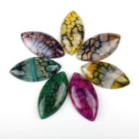 Gemstone Cabochons, Agaat, Rhombus, meer kleuren voor de keuze, 40x20x6mm, 5pC's/Bag, Verkocht door Bag