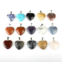 Gioielli ciondoli con gemme, agate, Cuore, nessuno, 15*15*5mm, 5PC/borsa, Venduto da borsa