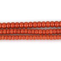 Natürliche Korallen Perlen, Koralle, rund, poliert, DIY & verschiedene Größen vorhanden, rote Orange, Bohrung:ca. 1.5mm, verkauft per ca. 16 ZollInch Strang