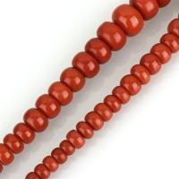 Grânulos corais naturais, Coral, Roda, polido, DIY, vermelho alaranjado, 10-12-14-16-18mm, Buraco:Aprox 1mm, Aprox 51PCs/Strand, vendido para Aprox 18 inchaltura Strand