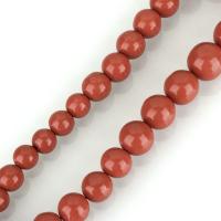 Perles en corail naturel, Rond, poli, DIY, orange rougeâtre, 12-17mm, Trou:Environ 1mm, Environ 33PC/brin, Vendu par Environ 18 pouce brin