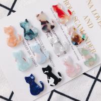 Acrylic Pendants Acetate Cat epoxy gel DIY nickel lead & cadmium free Sold By Bag