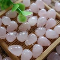 Quartz Gemstone Pendants Rose Quartz polished DIY Sold By Lot