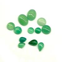 Agate cabochon, Green Agate, Kupola, uglađen, možete DIY & različitih stilova za izbor, više boja za izbor, Prodano By PC