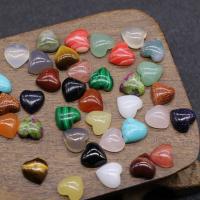 Gemstone Cabochons, Edelsteen, Hart, gepolijst, DIY & verschillende materialen voor de keuze, meer kleuren voor de keuze, 10mm, Verkocht door PC