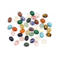 Gemstone Cabochons, Edelsteen, Ovaal, gepolijst, DIY & verschillende materialen voor de keuze, meer kleuren voor de keuze, 6x8mm, Verkocht door PC