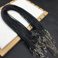 Vosk Náhrdelník Chain, s 2inch extender řetězce, DIY, černý, 1.50mm, Prodáno za Cca 17.7 inch Strand