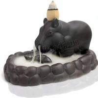 Backflow Incense Burner Purple Clay handmade for home and office & durable Sold By PC