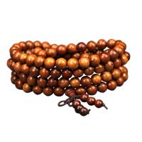 Handleden Mala, padauk, Rund, Unisex & olika storlek för val, nickel, bly och kadmium gratis, 108PC/Strand, Säljs av Strand