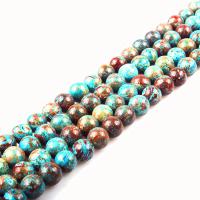 Gemstone Jewelry Beads Rainbow Veins Stone Round polished DIY multi-colored 4mm Approx Sold Per Approx 15.7 Inch Strand