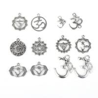 Zinc Alloy Pendants DIY  silver color nickel lead & cadmium free Approx 2mm Sold By Bag