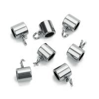 Branelli grande foro Dell'acciaio inossidabile, acciaio inox, placcato, DIY, 7x7mm, Foro:Appross. 5mm, 5PC/borsa, Venduto da borsa