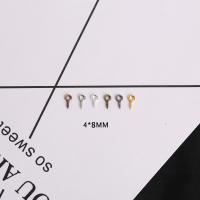 Eyepins الحديد, حديد, مطلي, ديي, المزيد من الألوان للاختيار, النيكل والرصاص والكادميوم الحرة, 4x8mm, 200أجهزة الكمبيوتر/حقيبة, تباع بواسطة حقيبة