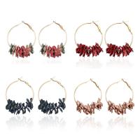 Zinc Alloy Drop Earrings Flower Sold By Bag