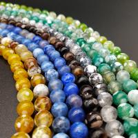 Agate Beads Fire Agate Round polished DIY Sold By Strand