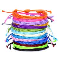 Friendship Bracelet Wax Cord fashion jewelry 18-32cm Sold By PC