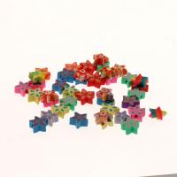 Polymer lerperler, Polymer Clay, flerfarvede, nikkel, bly & cadmium fri, 10x5mm, 1000pc'er/Bag, Solgt af Bag