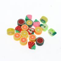 Abalorios de FIMO, Arcilla polimero, Fruta, multicolor, libre de níquel, plomo & cadmio, 10~12mm, 1000PCs/Bolsa, Vendido por Bolsa