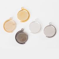 Zink-Legierung Cabochon Weissgold, Zinklegierung, plattiert, DIY, keine, frei von Nickel, Blei & Kadmium, 30mm, Innendurchmesser:ca. 25mm, 20PCs/Tasche, verkauft von Tasche