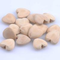 Wood Beads Schima Superba Heart DIY Sold By PC