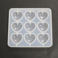 Set di stampe epossidici fai da te, silicone, Cuore, placcato, Sostenibile, 128x120x15mm, Venduto da PC