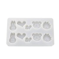 DIY Epoxi Mold Set, Silikon, Kanin, plated, Hållbar, 120x192x18mm, Säljs av PC