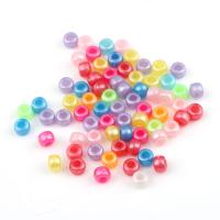 Acrílico Pony Beads, más colores para la opción, libre de níquel, plomo & cadmio, 6x9mm, 500T/Bolsa, Vendido por Bolsa