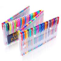 Plastic Vand Color Pen, 100 farver & forskellige stilarter for valg, blandede farver, 8x150mm, Solgt af Box