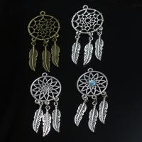 Zinc Alloy Pendants Dream Catcher plated DIY nickel lead & cadmium free Sold By PC