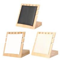 Leer Ketting display, Hout, met suede & PU, Duurzame, meer kleuren voor de keuze, 110x80x120mm, Verkocht door PC