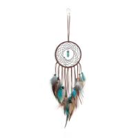 Mode Dreamcatcher, Fil de coton, avec plume & bois & fer, fait à la main, avec la lumière led & teints & motif tissé & styles différents pour le choix, plus de couleurs à choisir, Vendu par PC