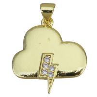 Cubic Zirconia Micro Pave Brass Pendant plated fashion jewelry & DIY & with cubic zirconia nickel lead & cadmium free Approx Sold By Lot