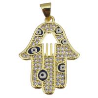 Cubic Zirconia Micro Pave Brass Pendant plated fashion jewelry & DIY & with cubic zirconia nickel lead & cadmium free Approx Sold By Lot